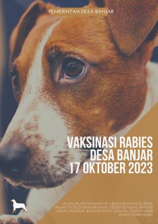 Informasi Jadwal Pelaksanaan Vaksinasi Rabies di Desa Banjar 2023